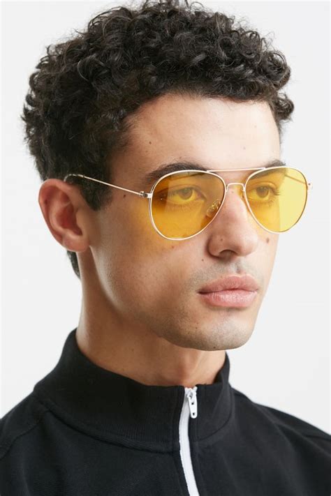 yellow tinted sunglasses|yellow lens sunglasses for men.